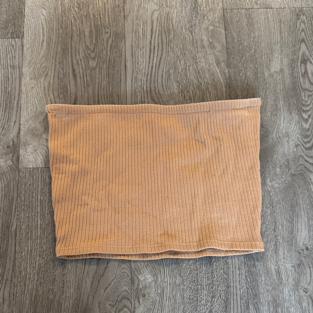 Urban Outfitters Tan Ribbed Mini Skirt